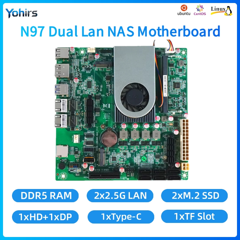 Płyta główna Yohirs NAS Mini I – Mini Itx Dual 2.5G Nas Motherboard recenzja i cena